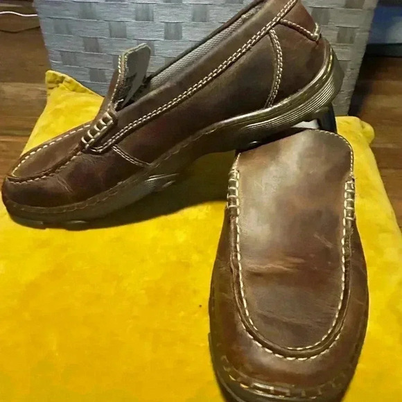 Dr. Martens Jacob Brown Leather Slip On Loafers Shoes Men's Size 10 - Picture 6 of 8